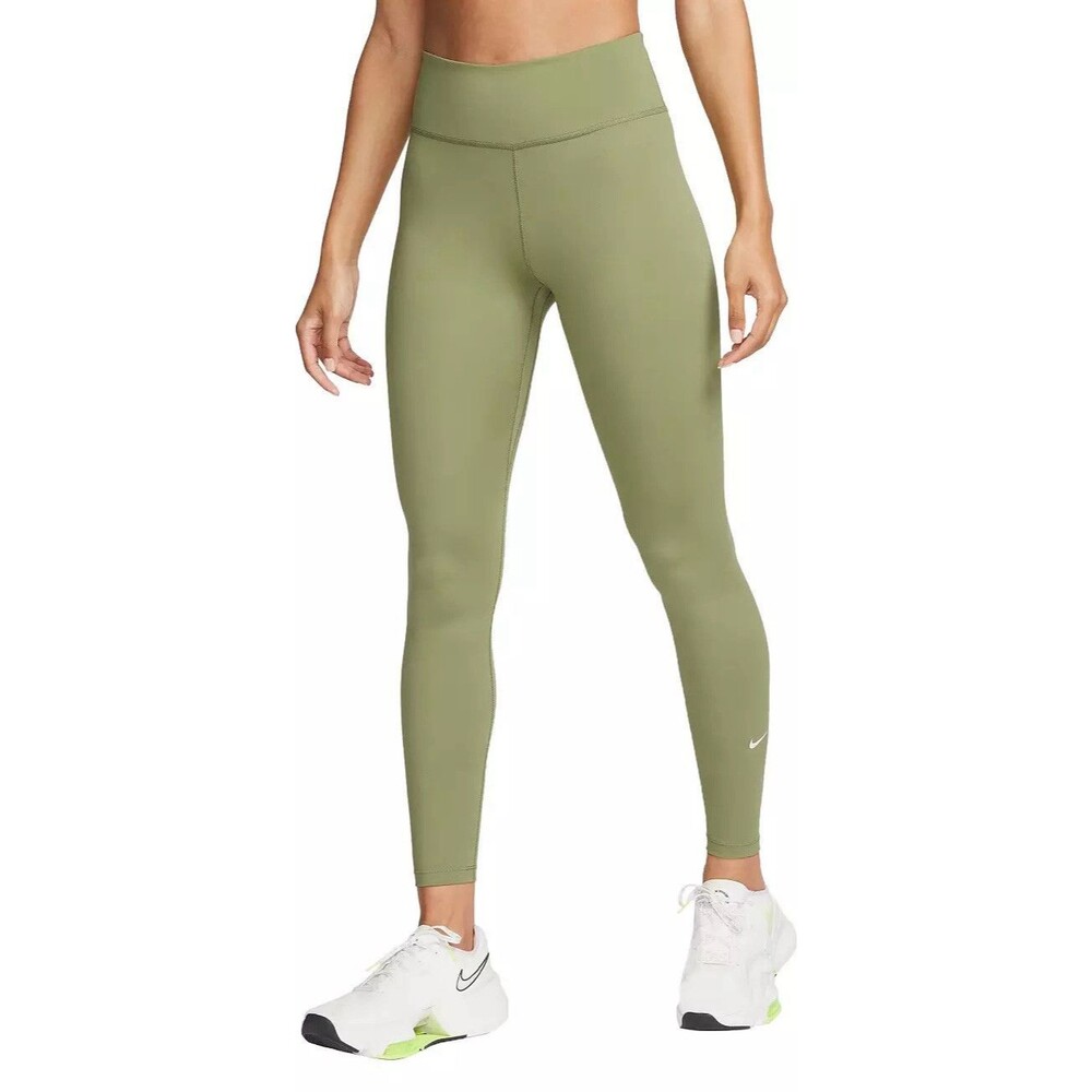 Nike Womens Green Leggings Mid Rise 7/8 Length Size 1X NEW